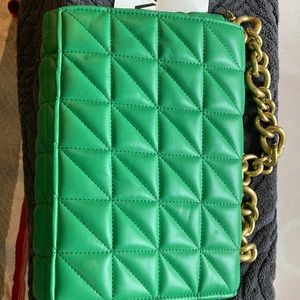Jade Green Zara Gold chain purse